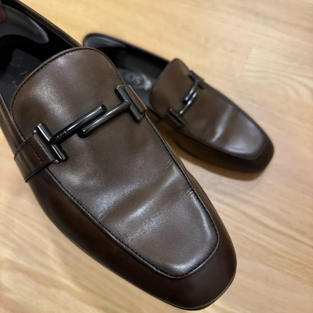 TOD'S | Doppia Double  Leather Bit Loafer ~ Size 6.5 ( 40/41)
